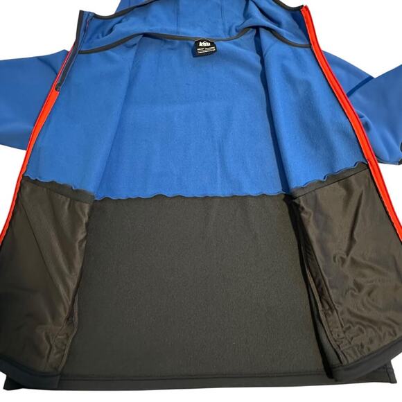 REI Co-op Flash Hyperstretch Fleece Jacket Apex Blue B&T XXL - Picture 4 of 8